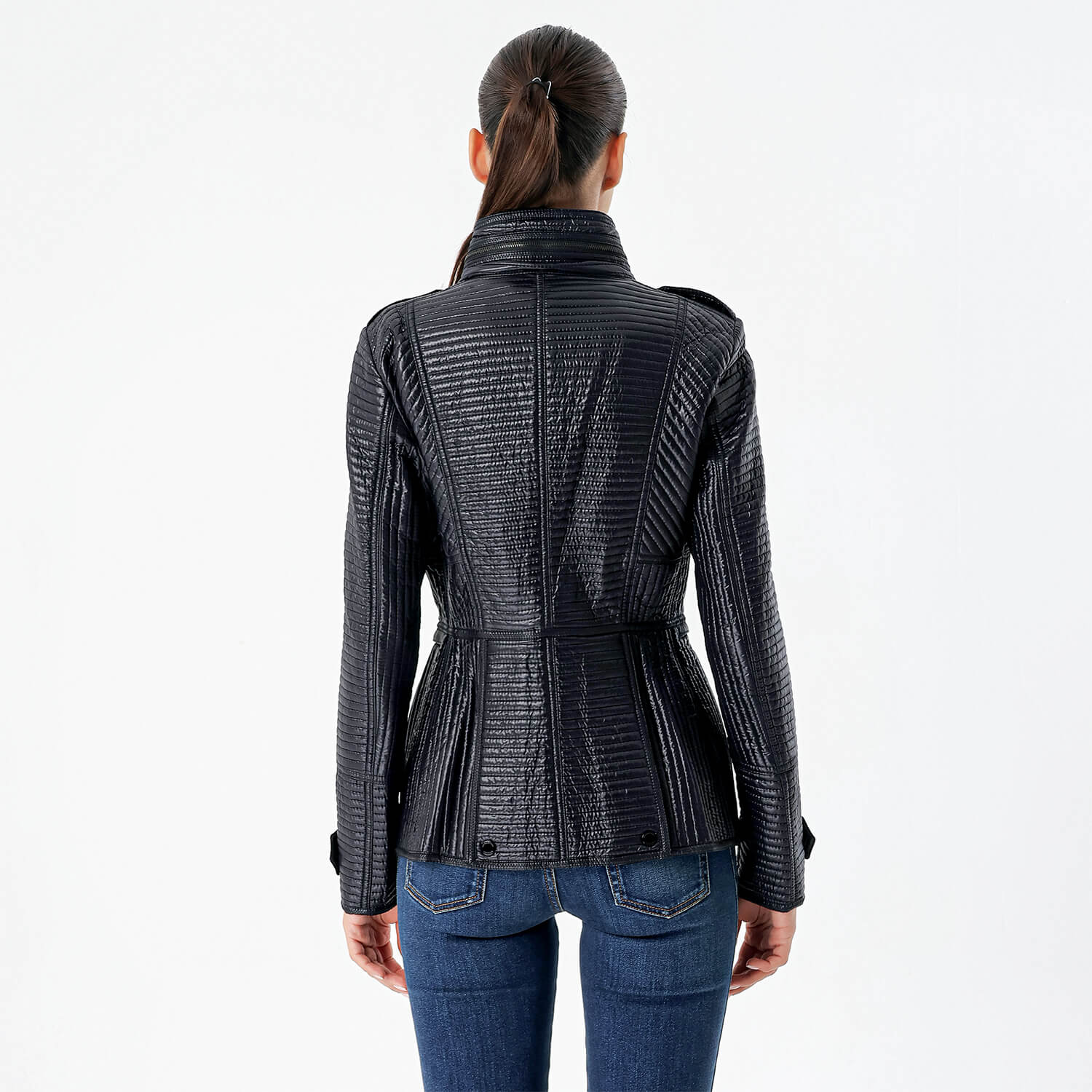 Burberry - Black Striped Zip Jacket